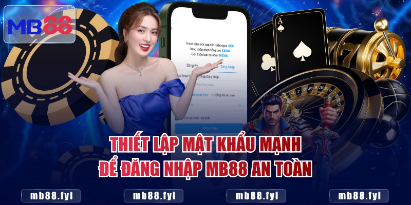 Thiết lập mật khẩu mạnh để đăng nhập MB88 an toàn 